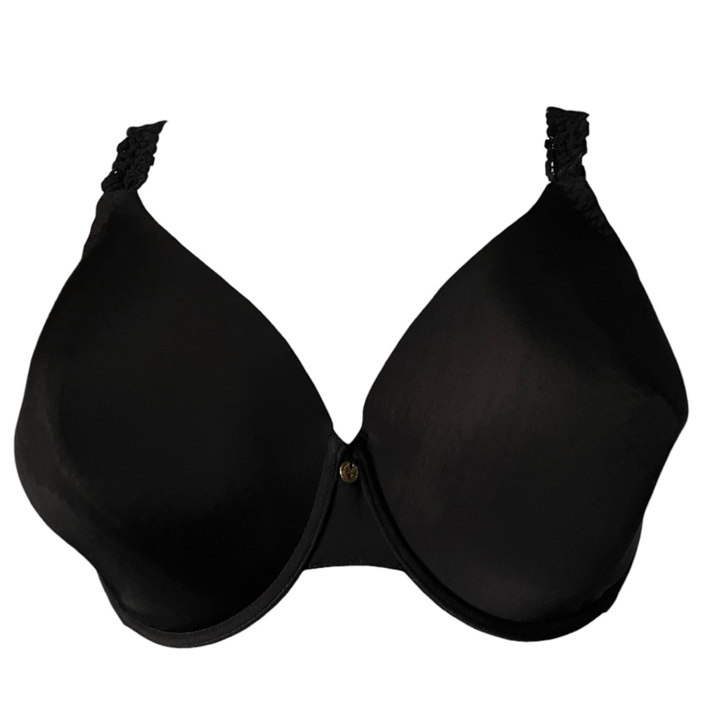 Natori 136001 Body Double Lace Trim Full-Fit Bra Black Neutral Size 38DDD